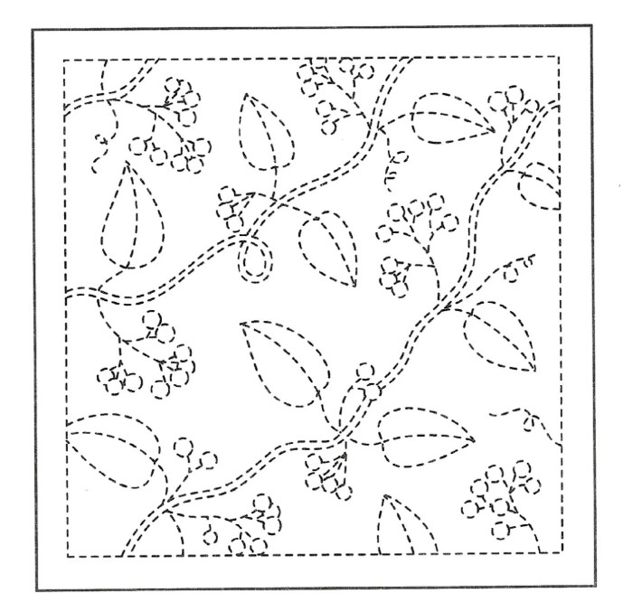 Sashiko Sampler Traditional Design Nuts White from EmmaCreation