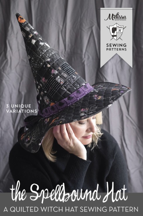 Spellbound Quilted Witch Hat Pattern by Melissa Mortenson