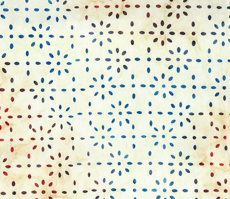 Celebrating 250 Years Batiks Small Burst Cream by Scott Flanagan for Banyan Batiks