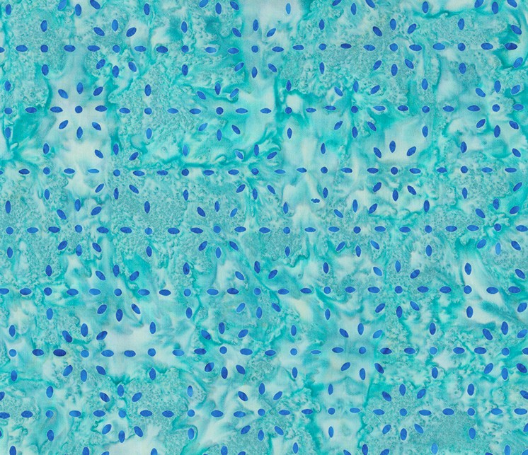 Celebrating 250 Years Batiks Small Burst Blue/Green by Scott Flanagan for Banyan Batiks