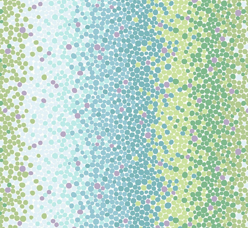 Neighborhood Association Ombre Dots Aqua Green by Timna Tarr for Studio E Fabrics