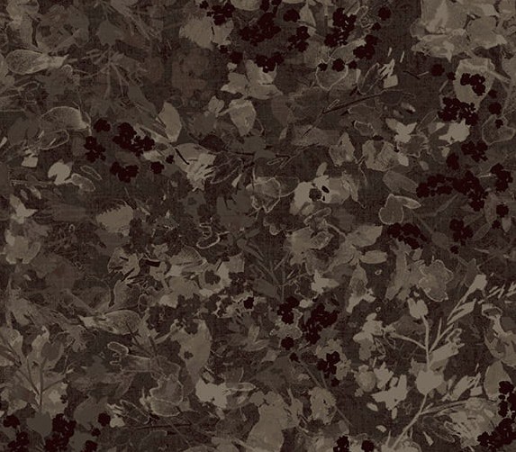 Neighborhood Association Leaf Texture Dark Chocolate by Timna Tarr for Studio E Fabrics