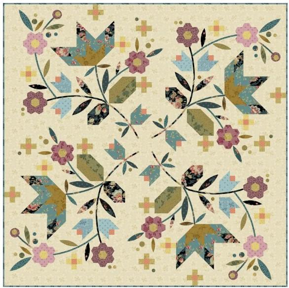 Dahlia Silhouettes from Laundry Basket Quilts