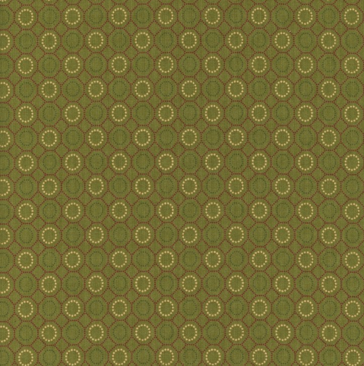 Baubles & Balsam Holiday Geometric Evergreen by Kim Diehl for Henry Glass Fabrics