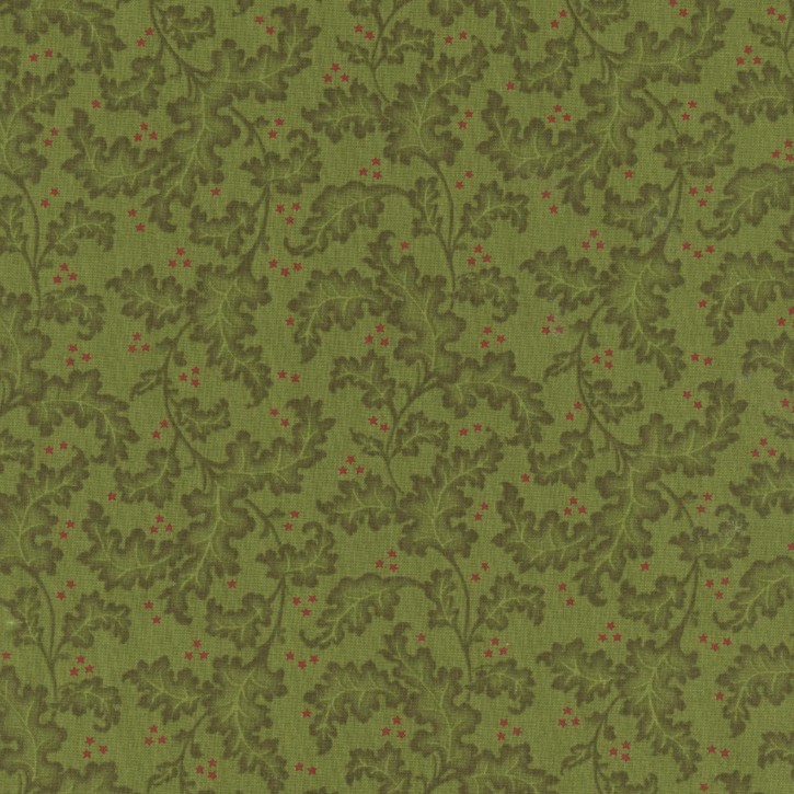 Baubles & Balsam Leafy Vines Evergreen by Kim Diehl for Henry Glass Fabrics