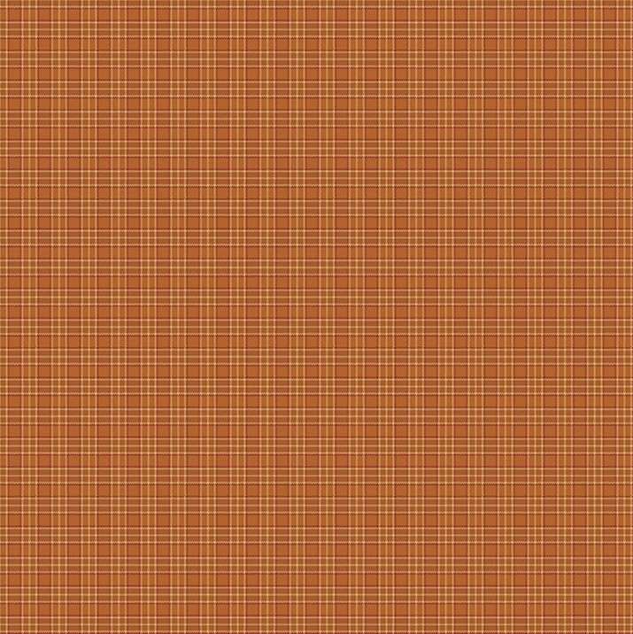 One Sister Yarn Dyes Mini Windows Plaid Orange by Janet Rae Nesbitt for Henry Glass Fabrics