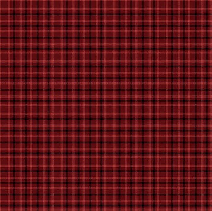 One Sister Yarn Dyes Window Pane Plaid Red by Janet Rae Nesbitt for Henry Glass Fabrics