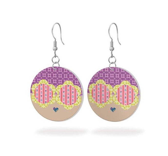 Leather Circle Earrings Genesis of a Journey from Riley Blake