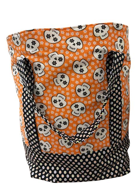 Happy Skull Grocery Bag