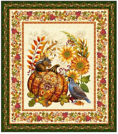 Pumpkin Glory Quilt Kit by Studio E