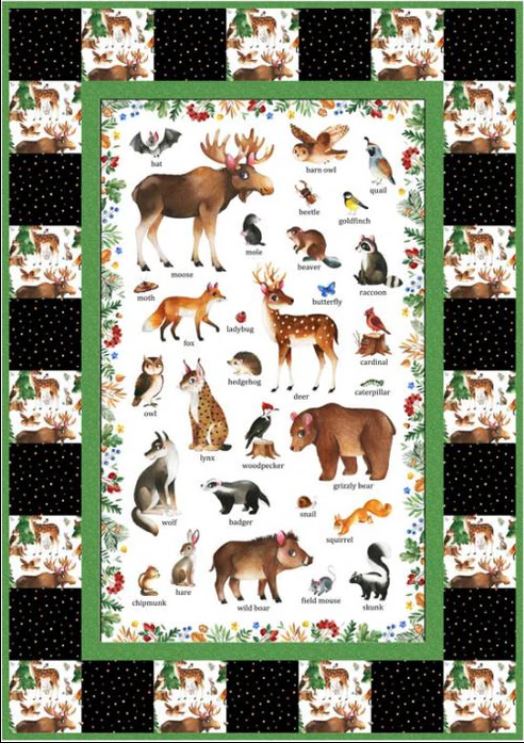 Who Lives in the Woods Quilt Kit