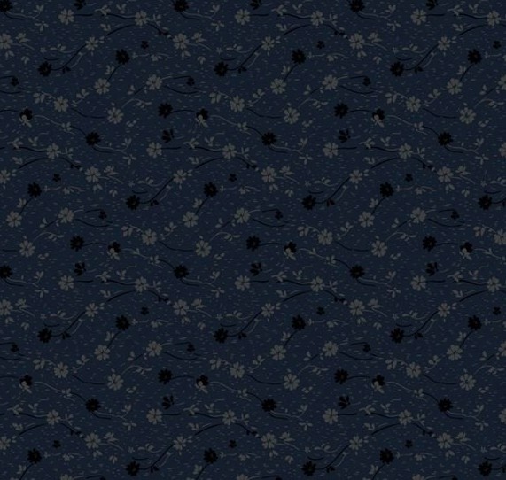 Stone Cottage Midnight Garden Navy by Pam Buda for Marcus Fabrics