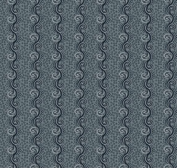 Stone Cottage Garden Path Blue by Pam Buda for Marcus Fabrics