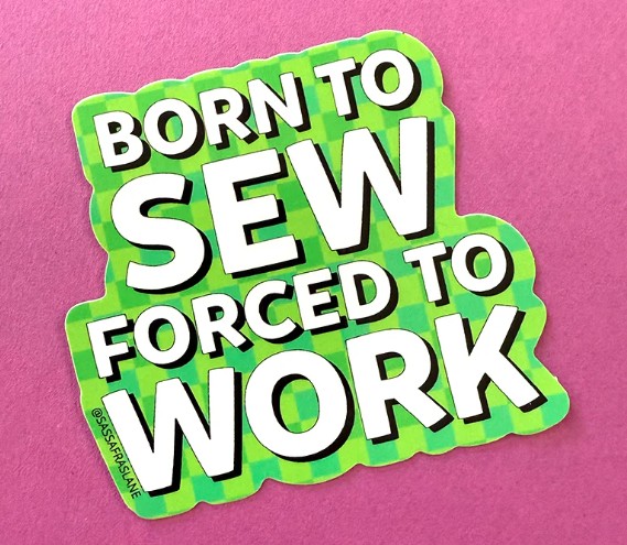 Born to Sew Sticker from Sassafras Lane