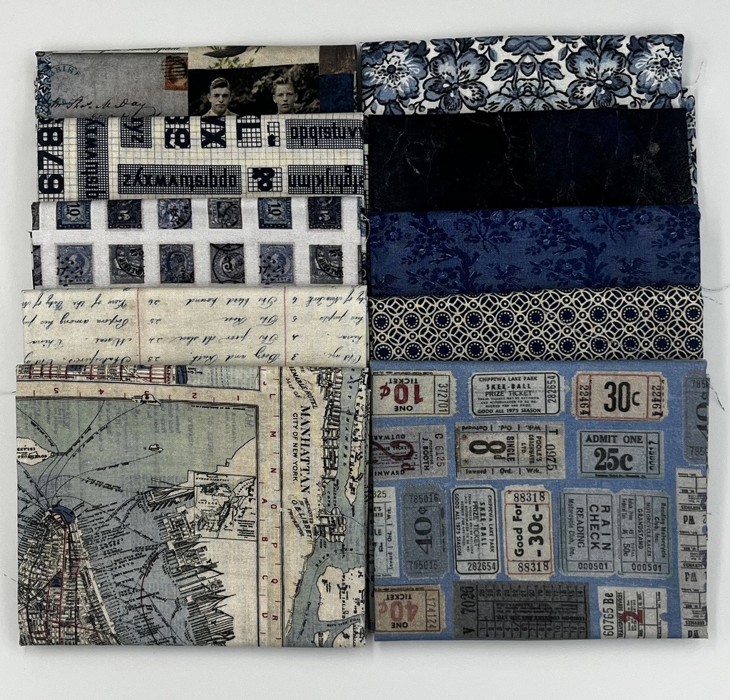 Tim Holtz Palette Indigo Fat Quarter Bundle