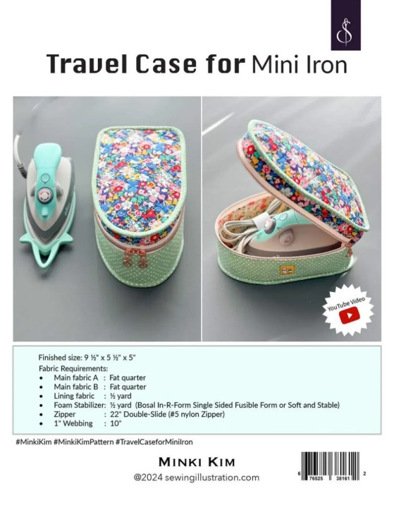 Travel Case for Mini Iron Pattern by Minki Kim