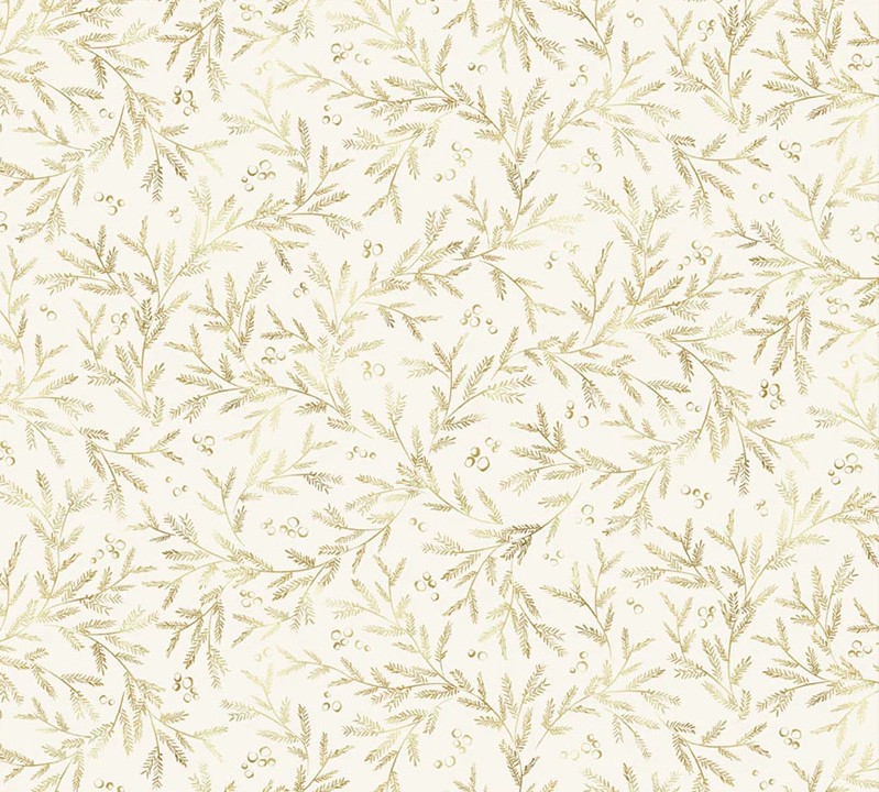 Joyful Pine Branch Vines Cream by Sara Berrenson for P&B Textiles
