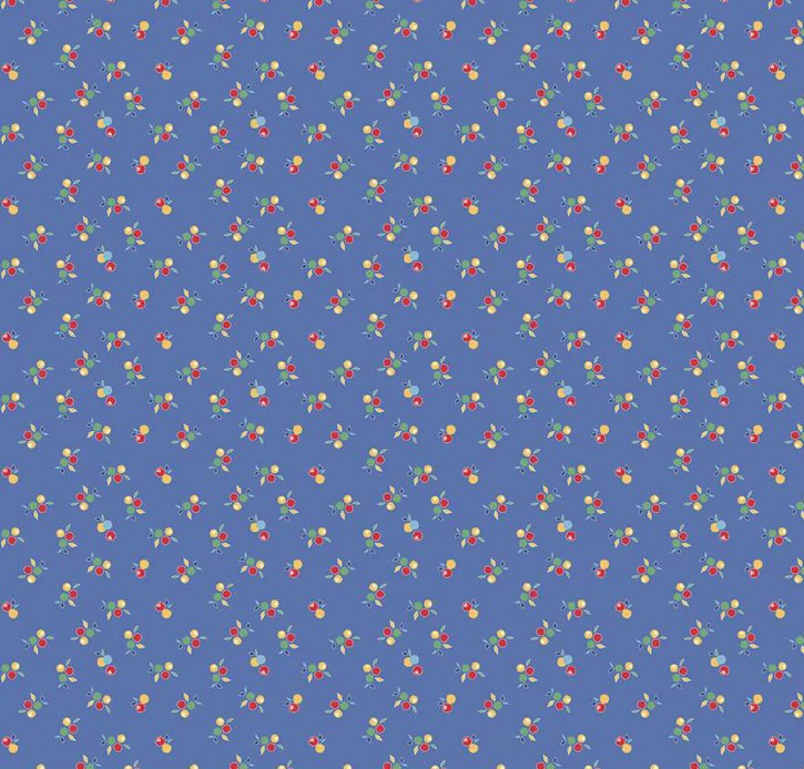 Simple Pleasures Kitchen Flowers Blue by American Jane for Riley Blake Designs