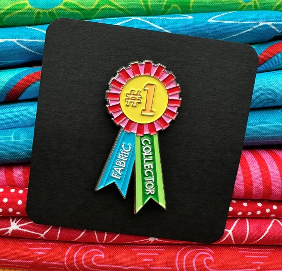 Fabric Collector Avard Enamel Pin from Sassafras Lane Designs