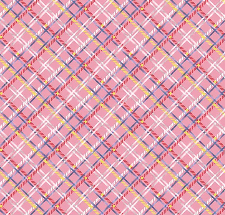 Simple Pleasures Plaid Pink by American Jane for Riley Blake Designs
