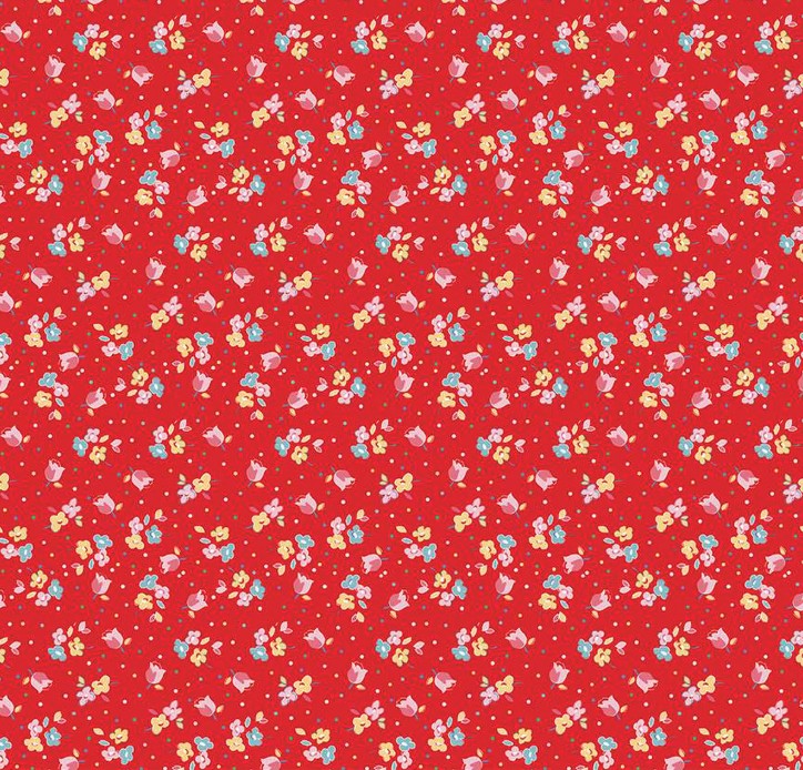 Simple Pleasures Calico Sweet Rose Strawberry by American Jane for Riley Blake Designs