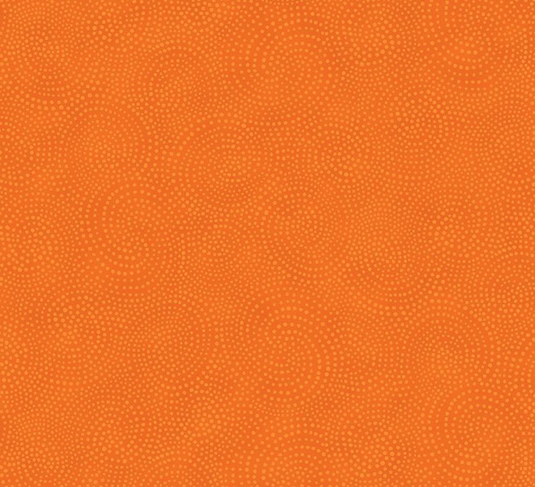 Twirl Dotty Spiral Orange from Timeless Treasures