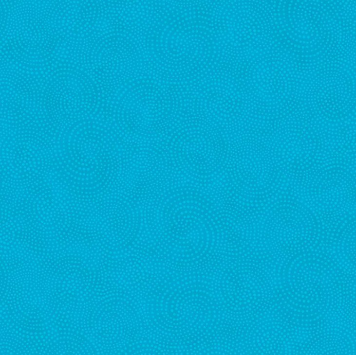 Twirl Dotty Spiral Turquoise from Timeless Treasures