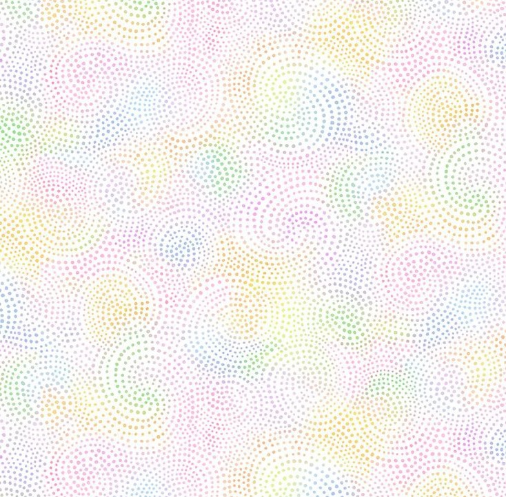 Twirl Dotty Spiral Pastel from Timeless Treasures