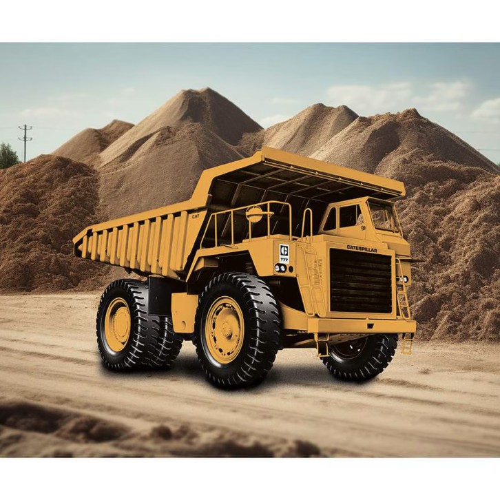 Caterpillar 100 Years Truck Panel from Riley Blake Designs