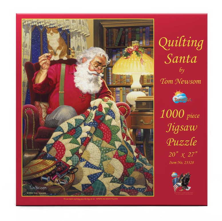 Quilting Santa Jigsaw Puzzle