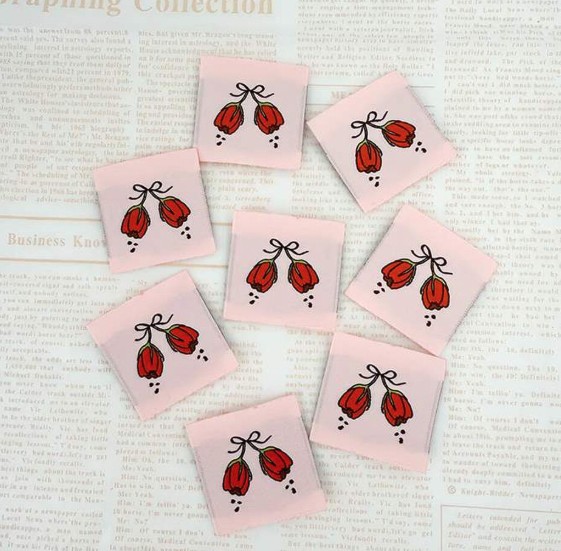 Tulip Woven Labels from Minki Kim