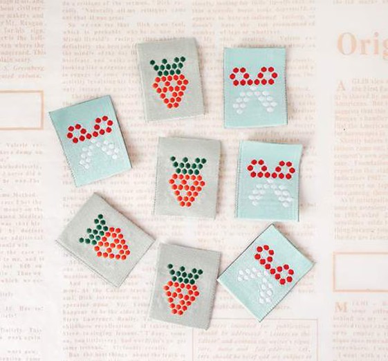 Mosaic Woven Labels from Minki Kim