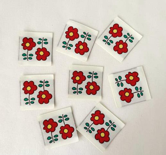 Camellia Woven Labels from Minki Kim