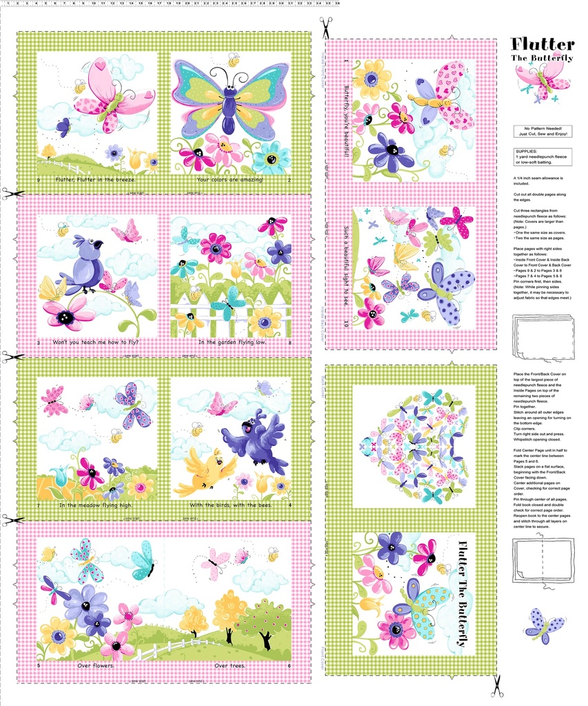 Flutter the Butterfly Storybook Panel by SusyBee