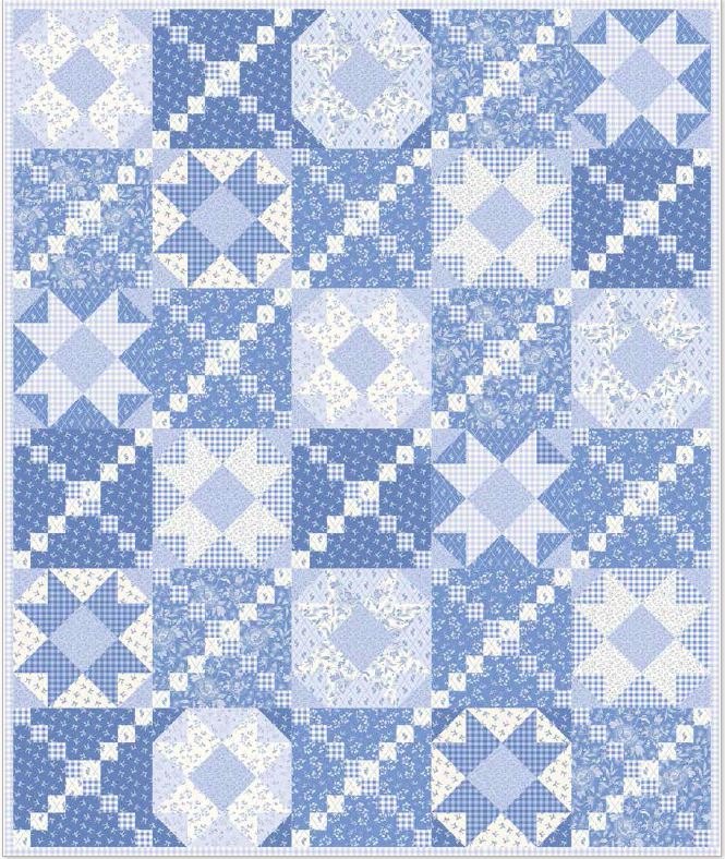 Forget Me Not Quilt Kit by Riley Blake