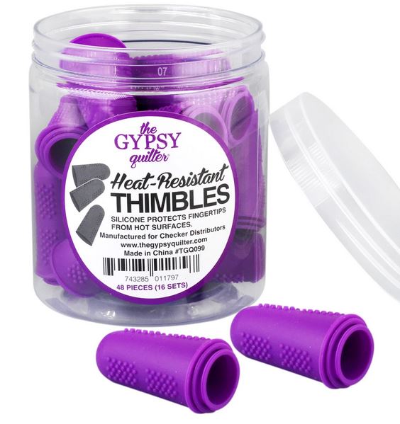 The Gypsy Quilter Heat Resistant Thimbles Purple