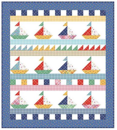 Sail Away Quilt Kit by American Jane from Riley Blake