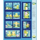 Paul's Pond 36" Storybook Turquoise Panel by SusyBee from Clothworks
