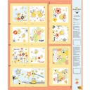 Sweet Bees 36" Storybook Yellow Panel by Susybee for Clothworks