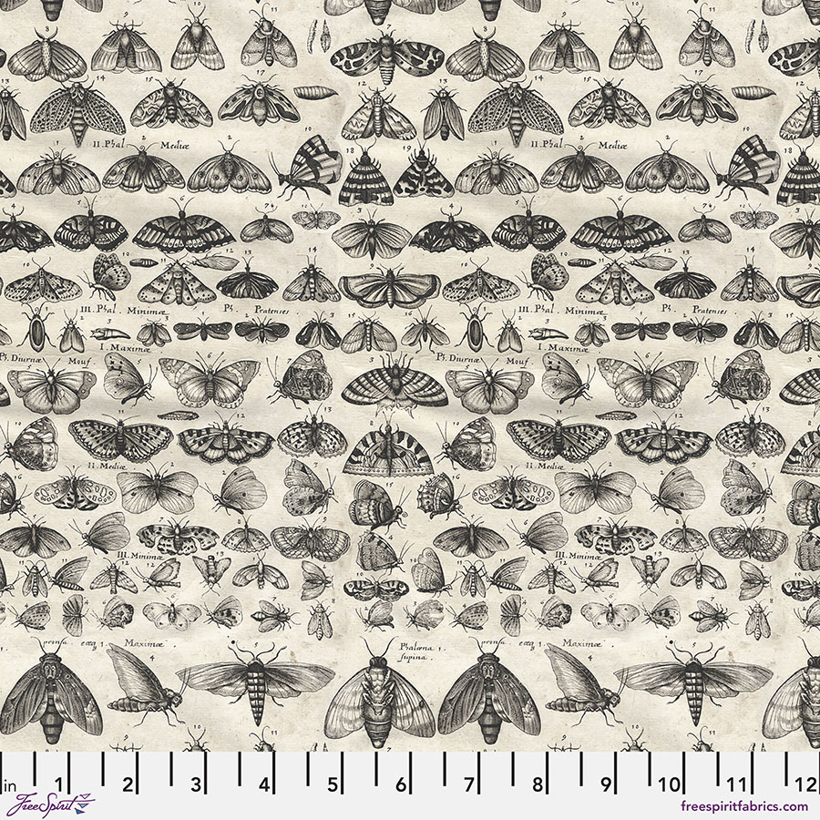 Palette Charcoal Moths by Tim Holtz for FreeSpirit