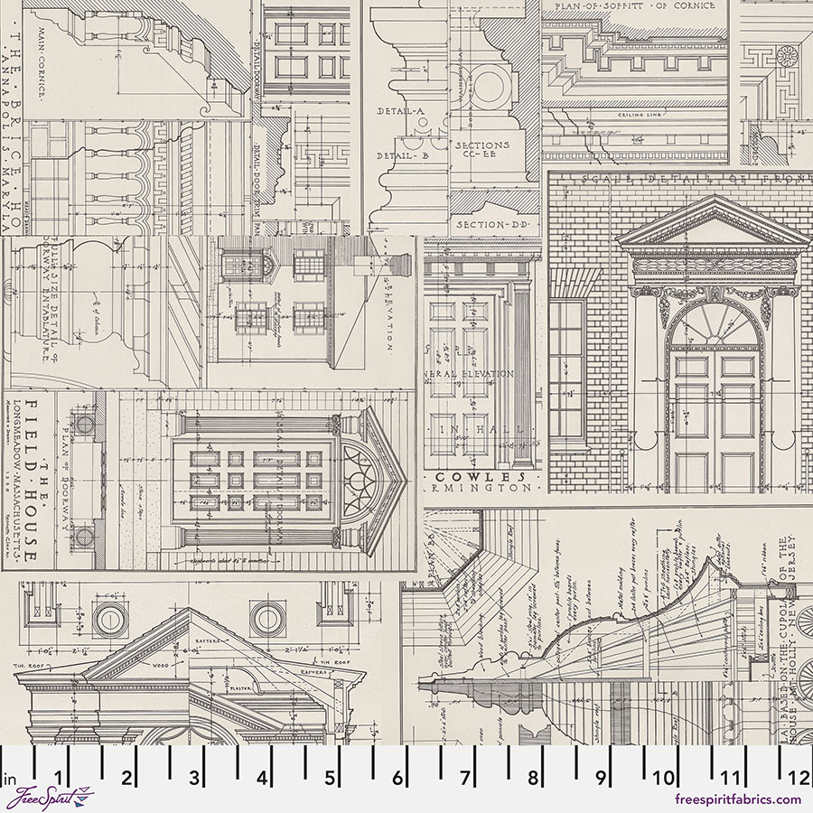 Palette Charcoal Schematics by Tim Holtz for FreeSpirit