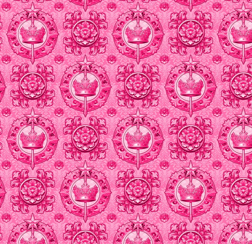 Good Together Emblems Pink by Patrick Lose for Northcott Fabrics