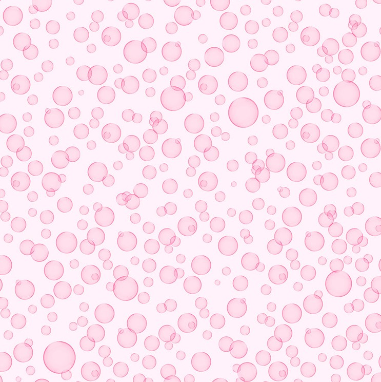 Good Together Floating Bubbles Pink by Patrick Lose for Northcott Fabrics