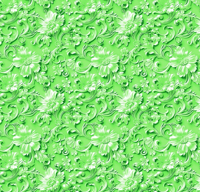 Good Together Baroque Damask Green by Patrick Lose for Northcott Fabrics