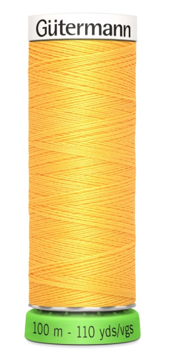 Gutermann Recycled Polyester Thread Saffron 110 Yds