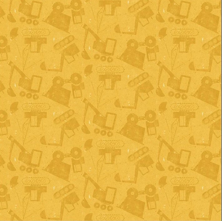 Diggers & Dozers Load by Load Sunny Yellow from Windham Fabrics