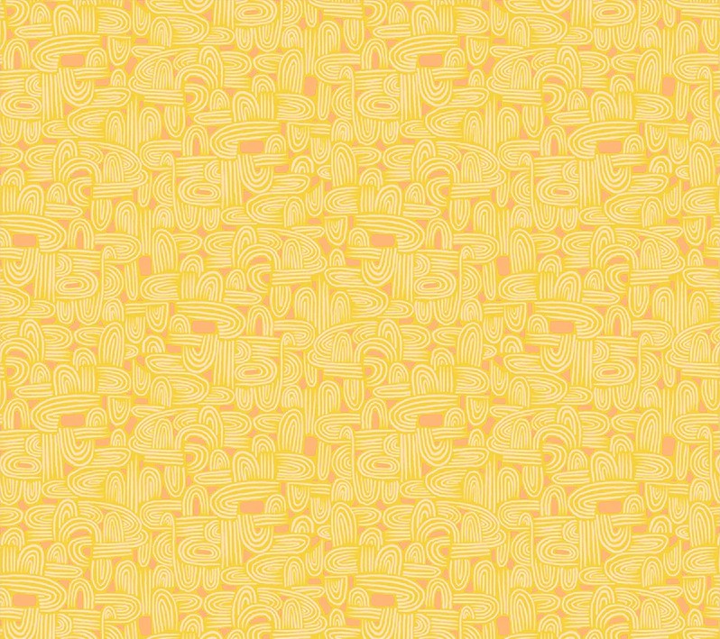 Insectarium Tunneling Yellow by Tamara Kate for Windham Fabrics