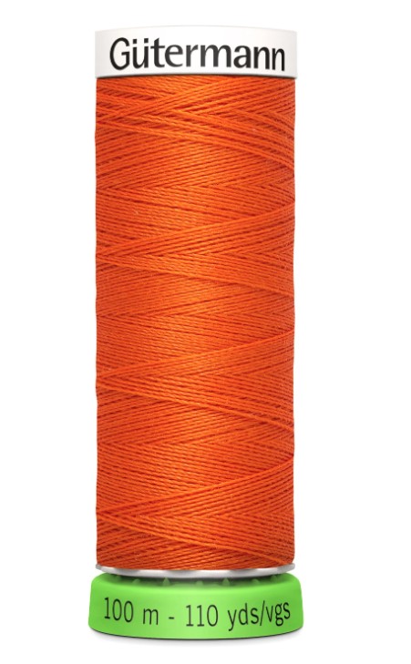 Gutermann Recycled Polyester Thread Orange 110 Yards