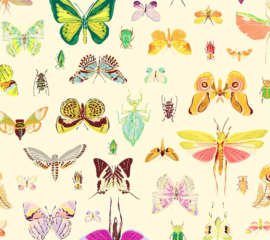 Insectarium On Display Light by Tamara Kate for Windham Fabrics