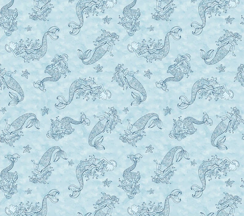 Ocean Song Sea Sirens Sky by Whistler Studios for Windham Fabrics